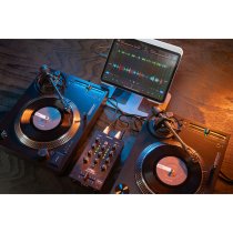Portable 2+1 Channel DJ Mixer with DVS and Bluetooth Interface