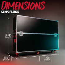 Expo P Series GEXPOPLED75 ATA Case with Piston Lift for /LED Screens in the 75″ Class