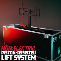 P Series ATA-Style Case with Piston Assisted Lift for 86″ Class LCD/LED Screens