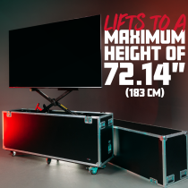 P Series ATA-Style Case with Piston Assisted Lift for 86″ Class LCD/LED Screens