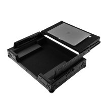 ONYX Flight Case with Upper Deck for Pioneer DJ DDJ-FLX4 DJ Controller, Black on Black