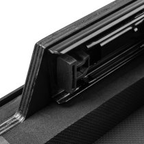 ONYX Flight Case with Upper Deck for Pioneer DJ DDJ-FLX4 DJ Controller, Black on Black