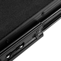 ONYX Flight Case with Upper Deck for Pioneer DJ DDJ-FLX4 DJ Controller, Black on Black