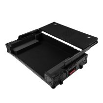 ONYX Flight Case with Upper Deck Platform for Pioneer DJ DDJ-REV7 DJ Controller, Black on Black