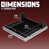 GTOUR Series ATA-Style Road Case for A&H Qu-6 & Qu-6D Dante Mixer