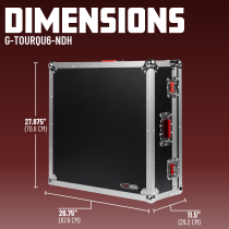 GTOUR Series ATA-Style Road Case for A&H Qu-6 & Qu-6D Dante Mixer