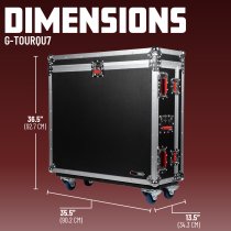 ATA-Style Road Case with Doghouse for A&H Qu-7 &Qu-7D Dante Mixer