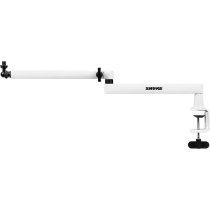 Shure Low-Profile Desktop Mic Boom Stand, White