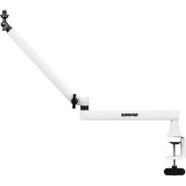 Shure Low-Profile Desktop Mic Boom Stand, White