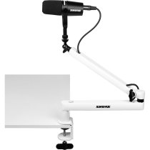 Shure Low-Profile Desktop Mic Boom Stand, White