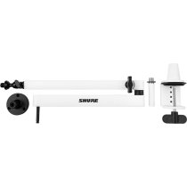 Shure Low-Profile Desktop Mic Boom Stand, White