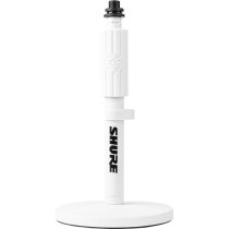 Shure 6″ Round Base Desktop Mic Stand, White