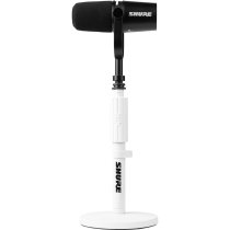 Shure 6″ Round Base Desktop Mic Stand, White