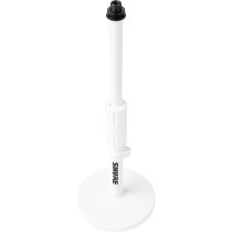 Shure 6″ Round Base Desktop Mic Stand, White