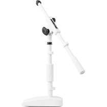 Shure Compact Desktop Boom Mic Stand, White