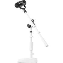 Shure Compact Desktop Boom Mic Stand, White