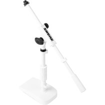 Shure Compact Desktop Boom Mic Stand, White