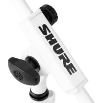 Shure Compact Desktop Boom Mic Stand, White