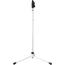 Deluxe Tripod Mic Stand Pistol Grip Clutch, White