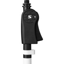 Deluxe Tripod Mic Stand Pistol Grip Clutch, White