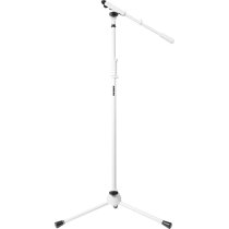 Shure Mic Stand with Telescoping Boom, White