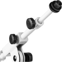 Shure Mic Stand with Telescoping Boom, White