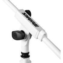 Shure Mic Stand with Telescoping Boom, White