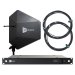 4-Channel Wireless Microphone Upgrade Pack with Diversity Fin IPX Antenna, Black