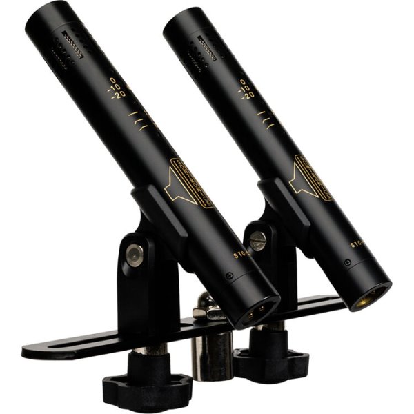 Matched Stereo Pair of Small-Diaphragm Condenser Microphones, Black