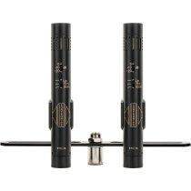 Matched Stereo Pair of Small-Diaphragm Condenser Microphones, Black