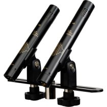 Matched Stereo Pair of Small-Diaphragm Condenser Microphones, Black