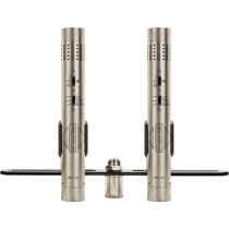Matched Stereo Pair of Small-Diaphragm Condenser Microphones, Silver