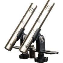 Matched Stereo Pair of Small-Diaphragm Condenser Microphones, Silver