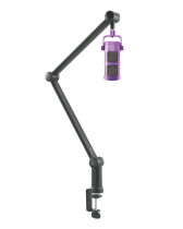 Microphone, Desktop Stand and Cable Kit, Purple