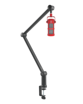 Microphone, Desktop Stand and Cable Kit, Red