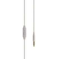 Tracks Headphones with One Button Remote and Microphone, White (Mini Jack)