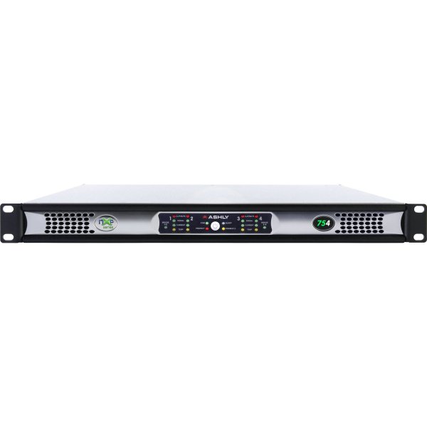 1U 4-Channel Multi-Mode Network Power Amplifier with Protea DSP Software Suite & Dante Digital Inter