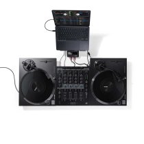 Direct-Drive DJ Turntable with Ortofon OM Black Cartridge, Black