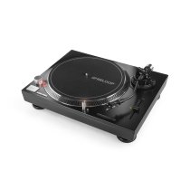 Direct-Drive DJ Turntable with Ortofon OM Black Cartridge, Black