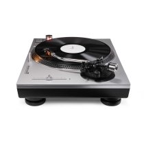 Direct-Drive DJ Turntable with Ortofon OM Black Cartridge, Silver