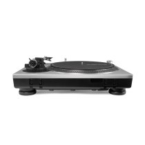 Direct-Drive DJ Turntable with Ortofon OM Black Cartridge, Silver
