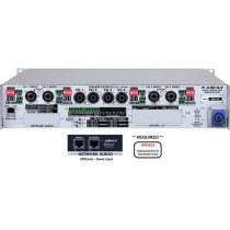 NXE Series 4-Channel Networkable Multi-Mode Power Amplifier with OPDAC4 & OPDante Cards