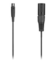 25' Mini XLR Female to XLR Male Cable, Black