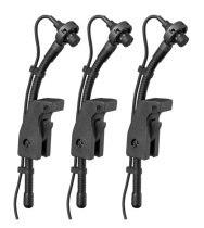 MicroD Miniature Condenser Clip-On Drum Microphones (3-Pack)