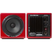 Active MixCube Powered Full-Range Mini Reference Monitors, Red (Pair)
