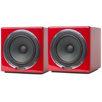 Active MixCube Powered Full-Range Mini Reference Monitors, Red (Pair)