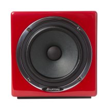 Active MixCube Powered Full-Range Mini Reference Monitors, Red (Single)