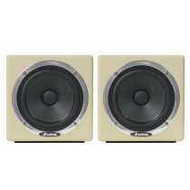 MixCubes Full-Range Mini Reference Monitors, Retro-Cream (Pair)