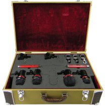 Custom Locking Padded Heavy Duty Vintage Tweed Microphone Case