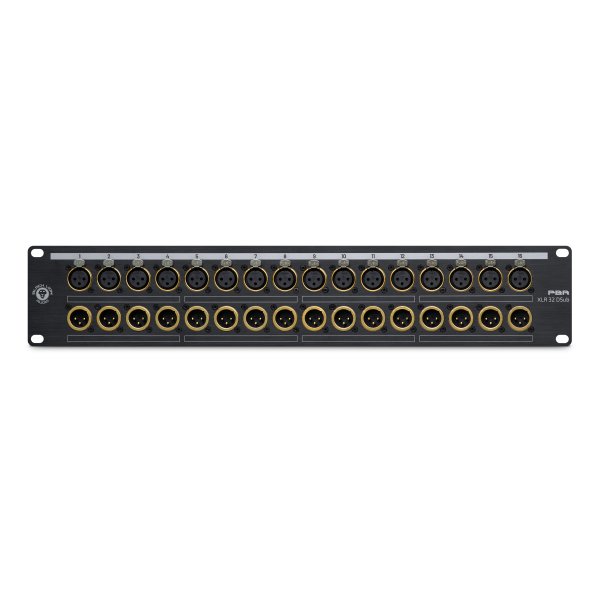 32-Point Gold-Plated XLR / DB25 Patchbay